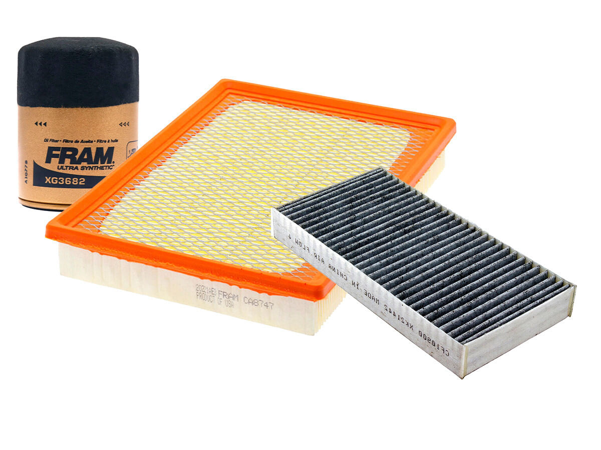 Kit De Filtro De Aire, Filtro De Aceite Sintético Y Filtro De Cabina (3 Piezas)