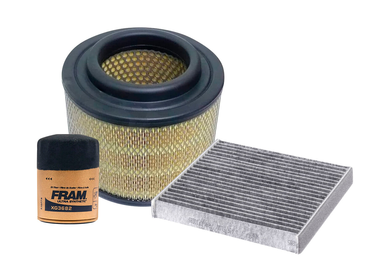 Kit De Filtro De Aire, Filtro De Aceite Sintético Y Filtro De Cabina (3 Piezas)