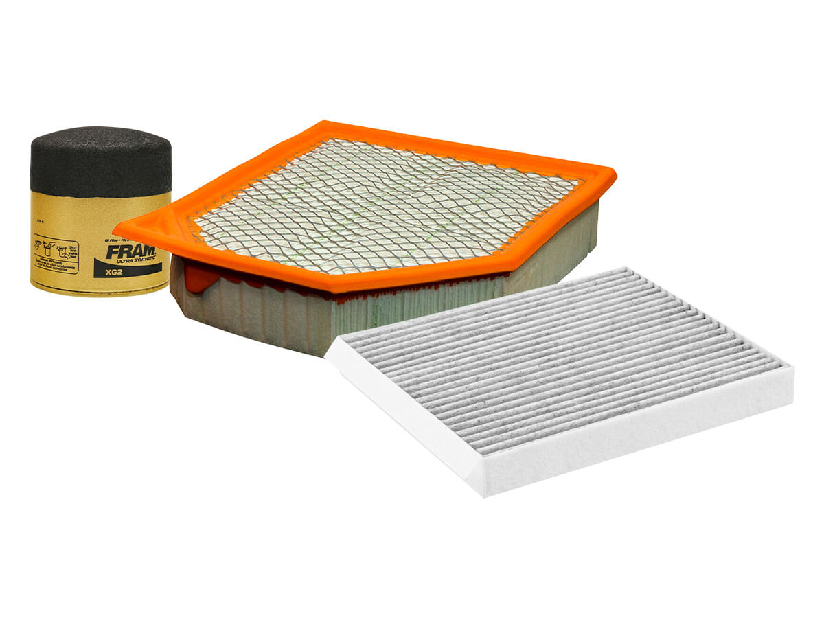Kit De Filtro De Aire, Filtro De Aceite Sintético Y Filtro De Cabina (3 Piezas)