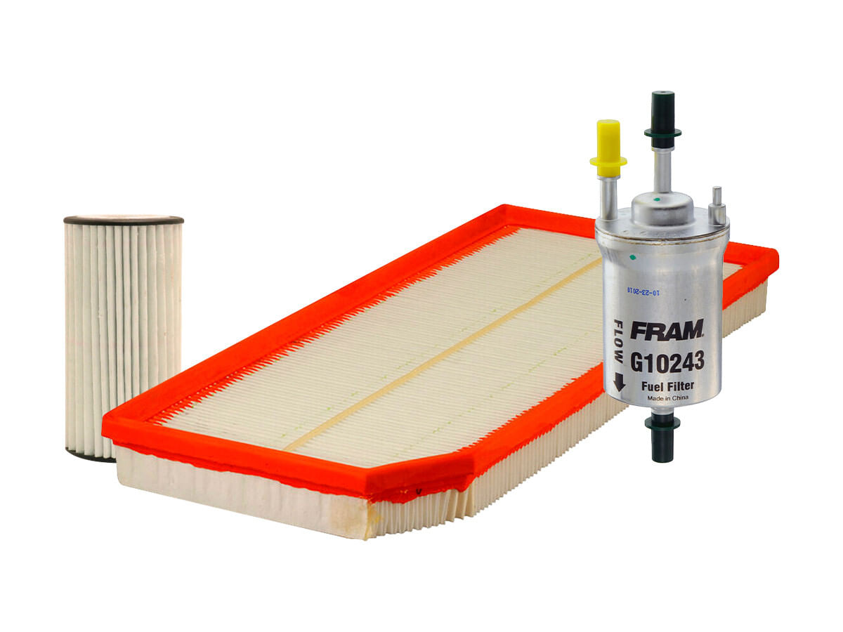 Kit De Filtro De Aire, Filtro De Aceite Sintético Y Filtro De Combustible (3 Piezas)