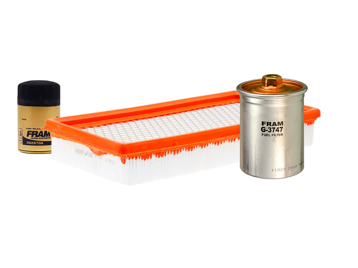 Kit De Filtro De Aire, Filtro De Aceite Sintético Y Filtro De Combustible (3 Piezas)