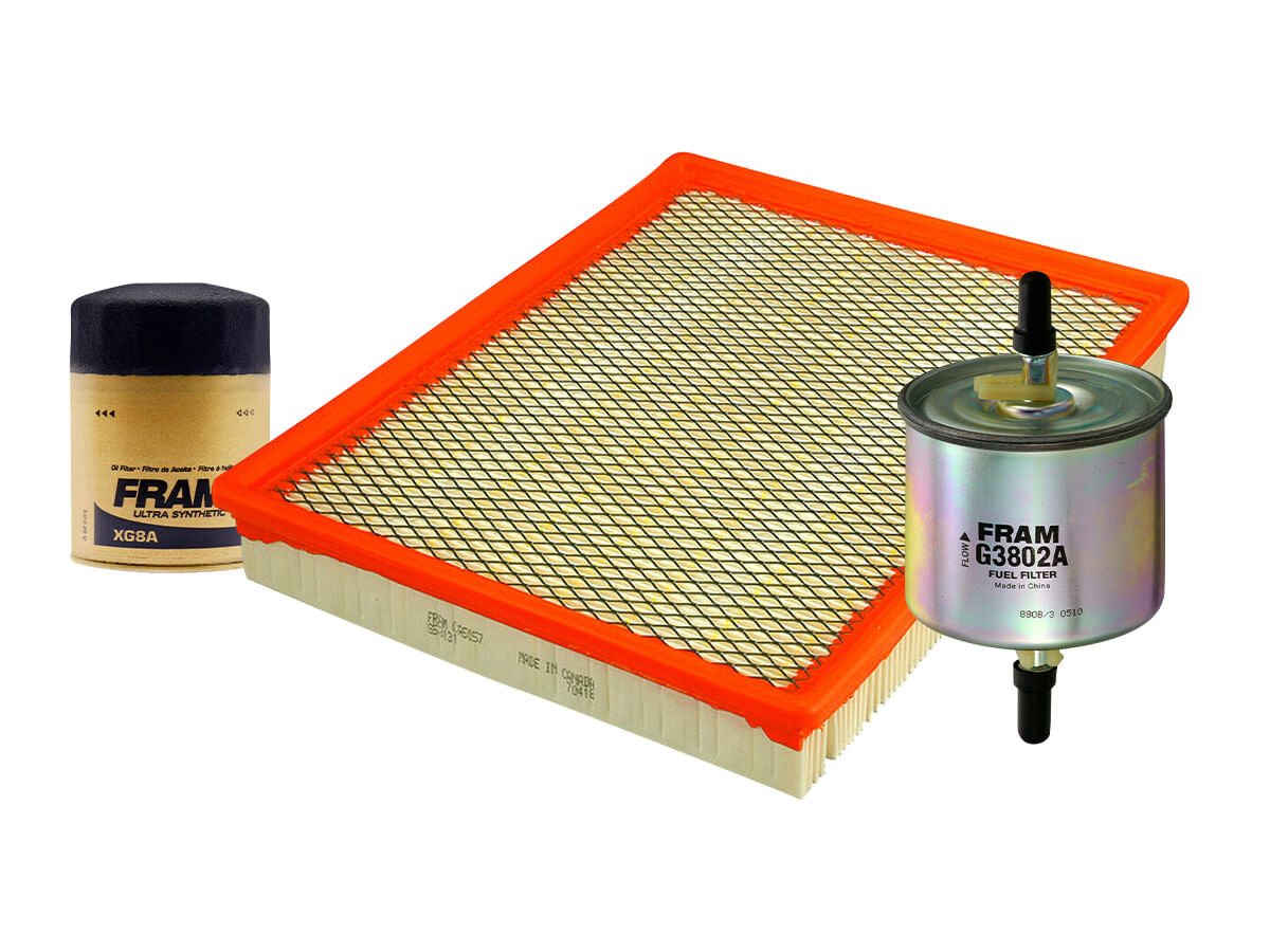 Kit De Filtro De Aire, Filtro De Aceite Sintético Y Filtro De Combustible (3 Piezas)