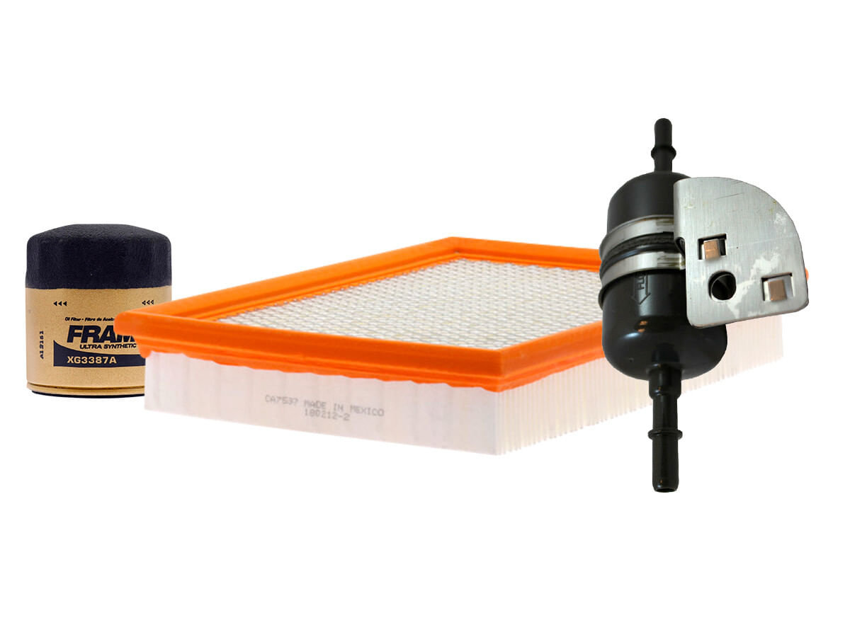 Kit De Filtro De Aire, Filtro De Aceite Sintético Y Filtro De Combustible (3 Piezas)