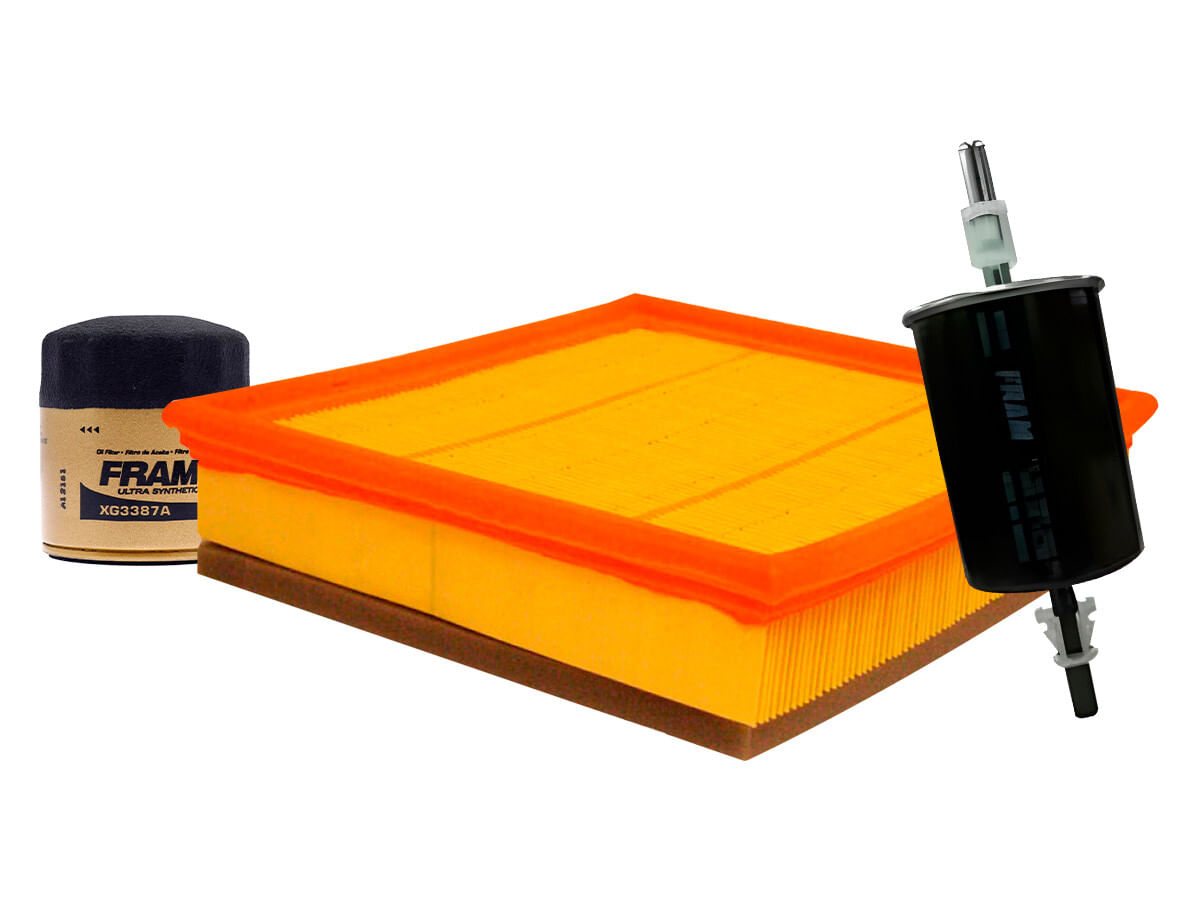 Kit De Filtro De Aire, Filtro De Aceite Sintético Y Filtro De Combustible (3 Piezas)
