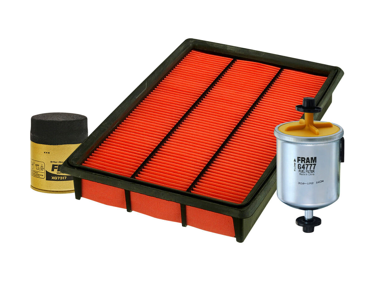 Kit De Filtro De Aire, Filtro De Aceite Sintético Y Filtro De Combustible (3 Piezas)