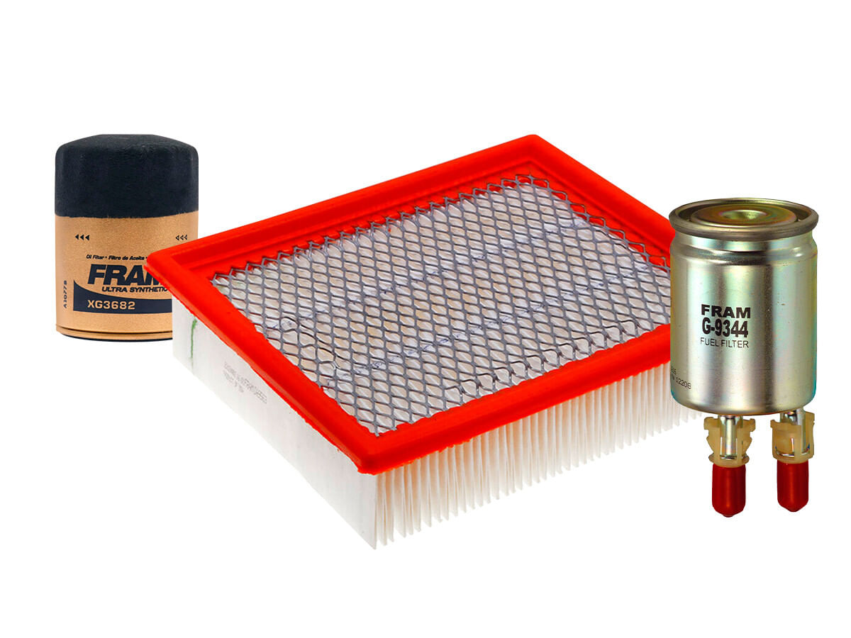 Kit De Filtro De Aire, Filtro De Aceite Sintético Y Filtro De Combustible (3 Piezas)