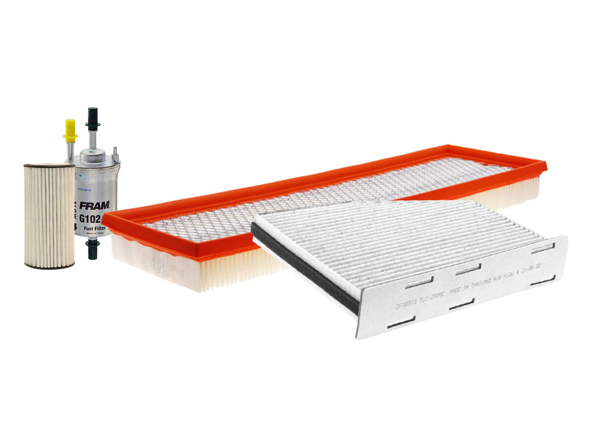 Kit De Filtro De Aire, Filtro De Aceite Sintético, Filtro De Combustible Y Filtro De Cabina (4 Piezas)