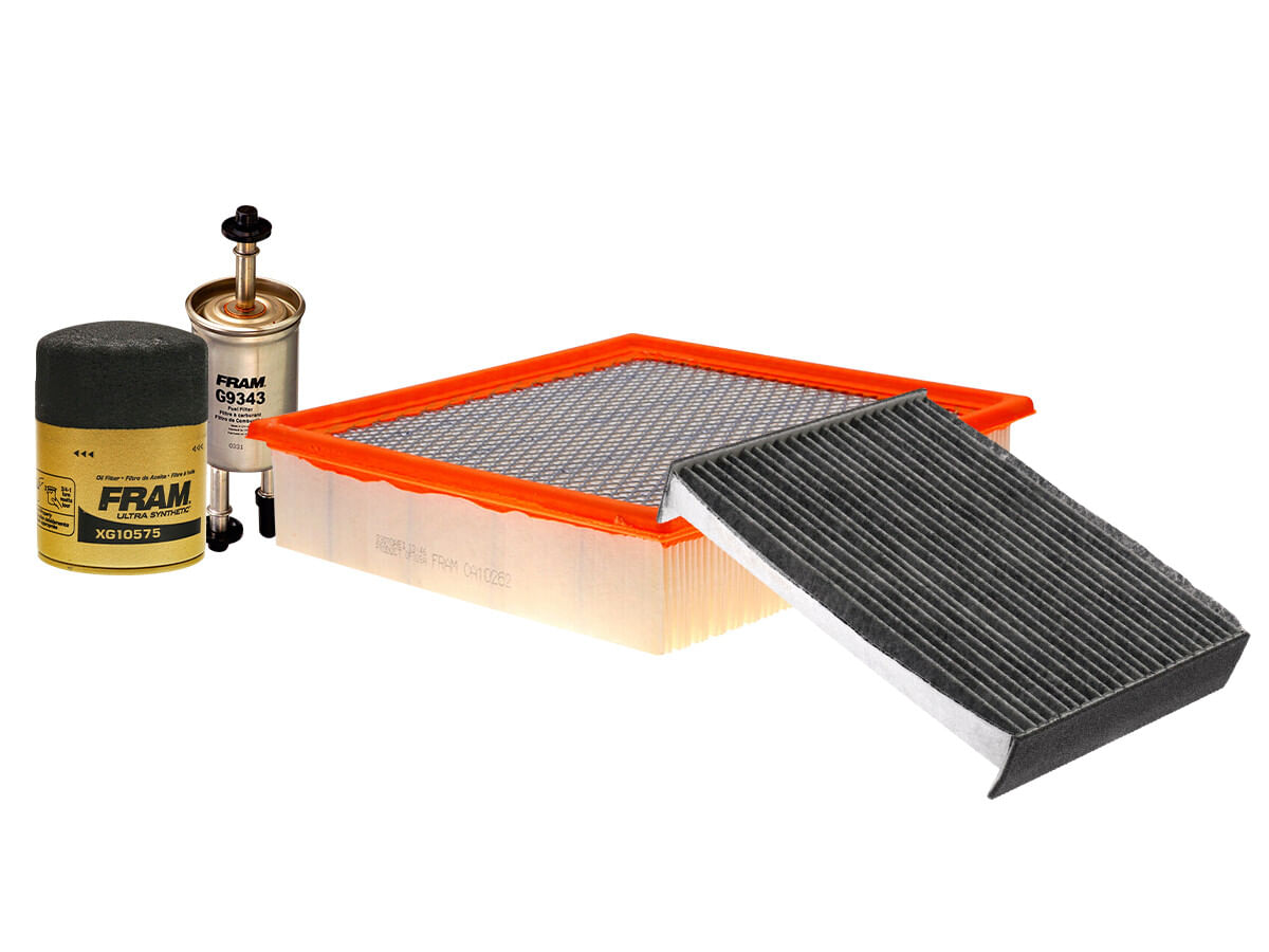 Kit De Filtro De Aire, Filtro De Aceite Sintético, Filtro De Combustible Y Filtro De Cabina (4 Piezas)