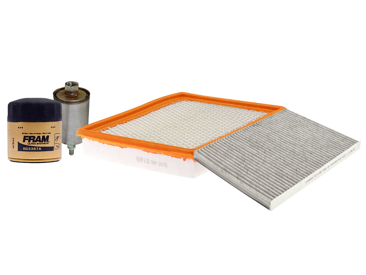 Kit De Filtro De Aire, Filtro De Aceite Sintético, Filtro De Combustible Y Filtro De Cabina (4 Piezas)