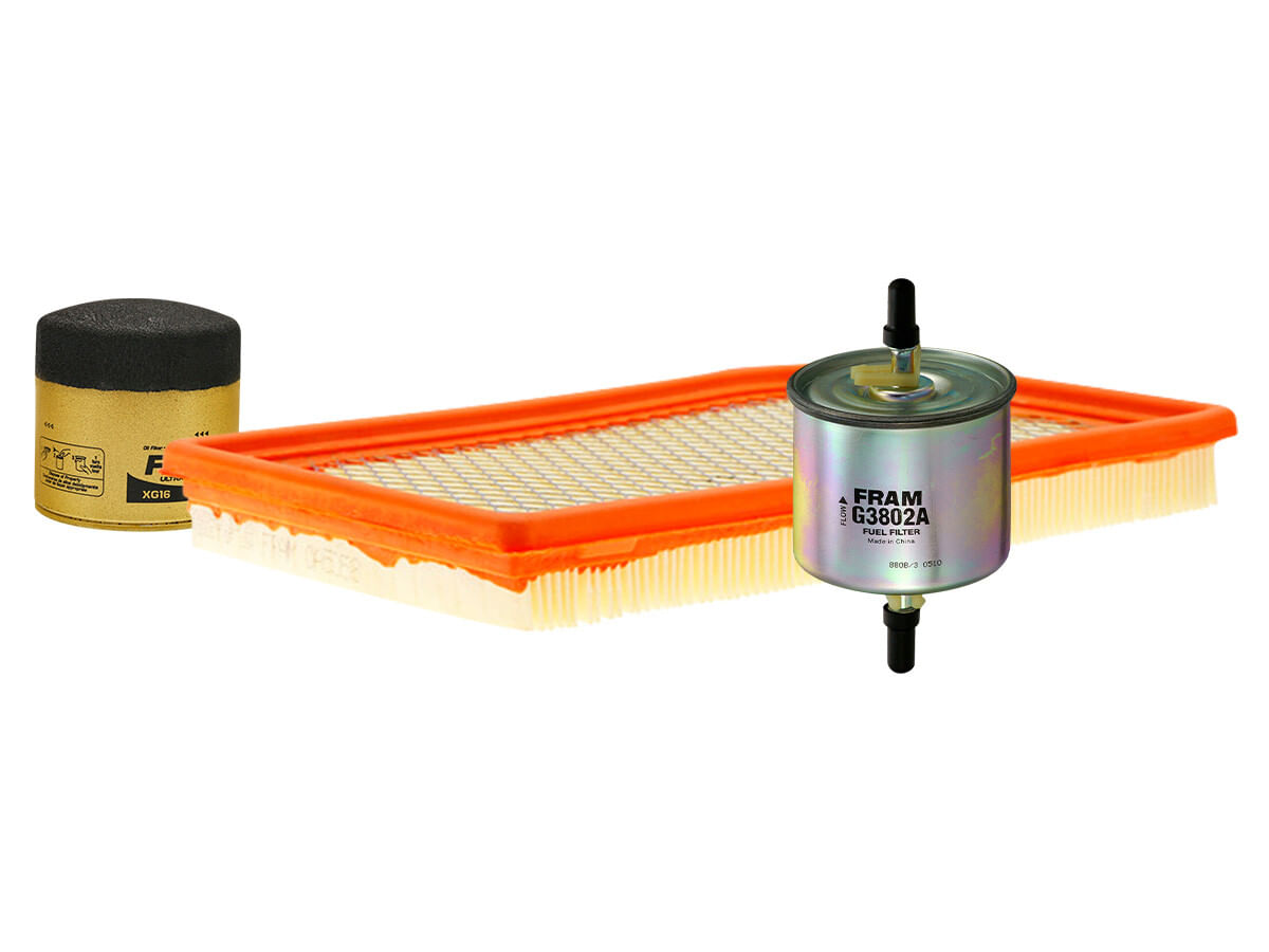 Kit De Filtro De Aire, Filtro De Aceite Sintético Y Filtro De Combustible (3 Piezas)