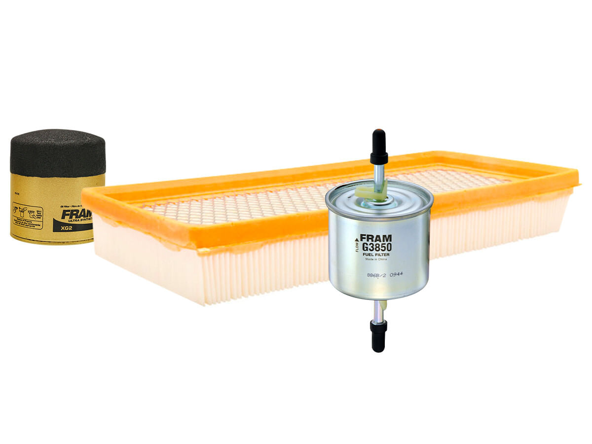 Kit De Filtro De Aire, Filtro De Aceite Sintético Y Filtro De Combustible (3 Piezas)