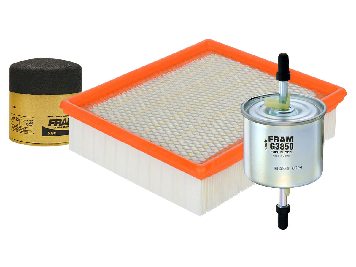 Kit De Filtro De Aire, Filtro De Aceite Sintético Y Filtro De Combustible (3 Piezas)