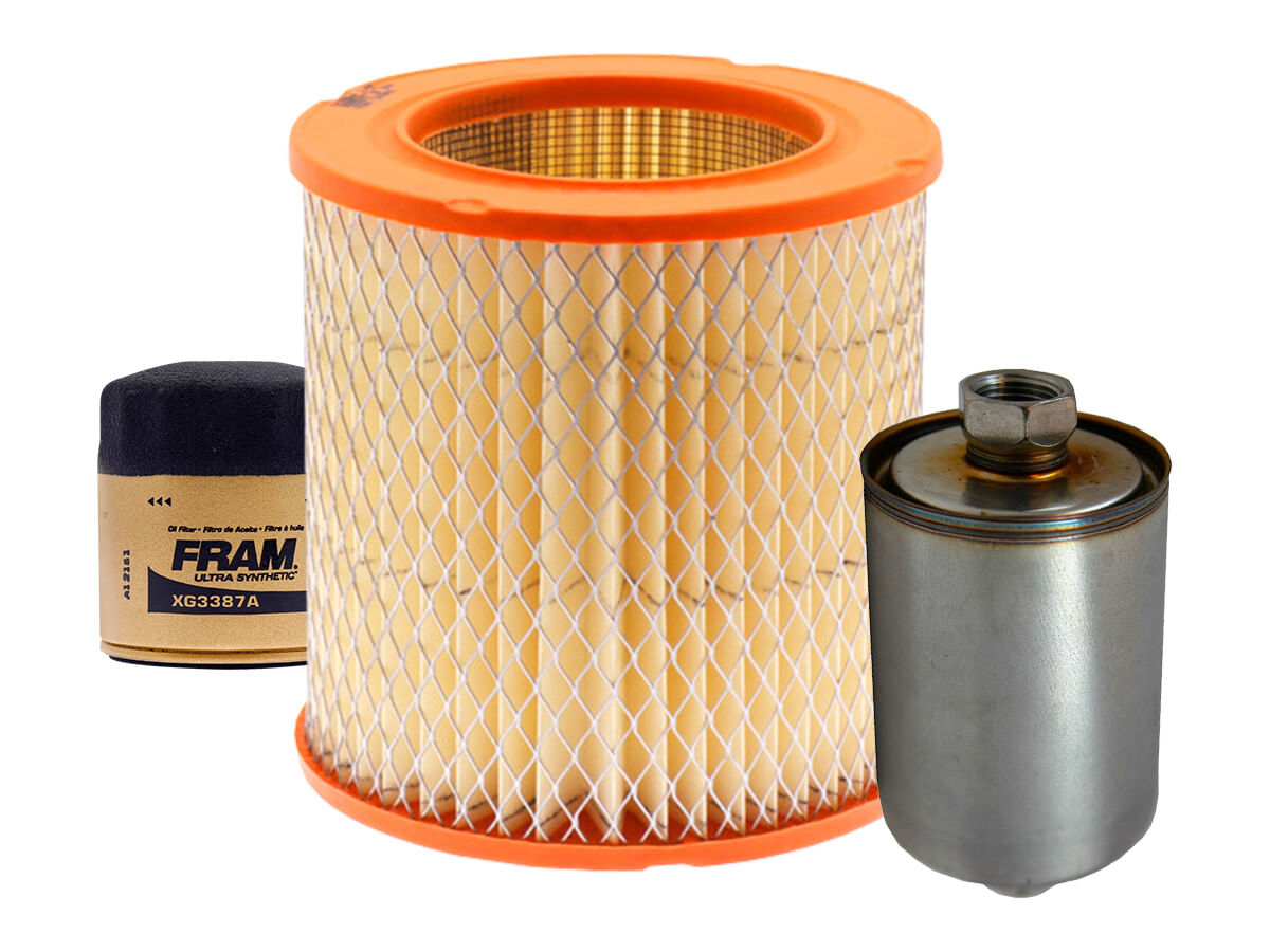 Kit De Filtro De Aire, Filtro De Aceite Sintético Y Filtro De Combustible (3 Piezas)