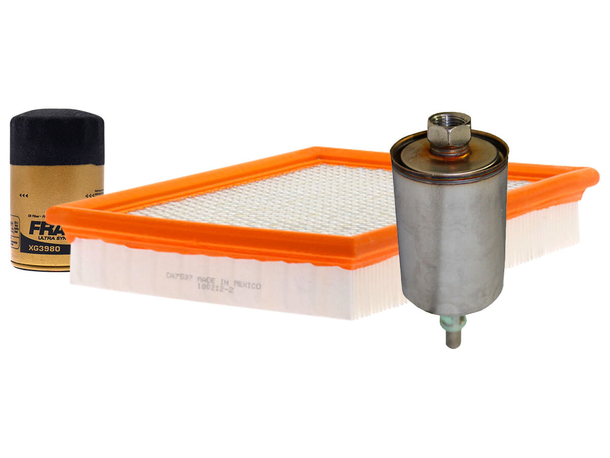 Kit De Filtro De Aire, Filtro De Aceite Sintético Y Filtro De Combustible (3 Piezas)