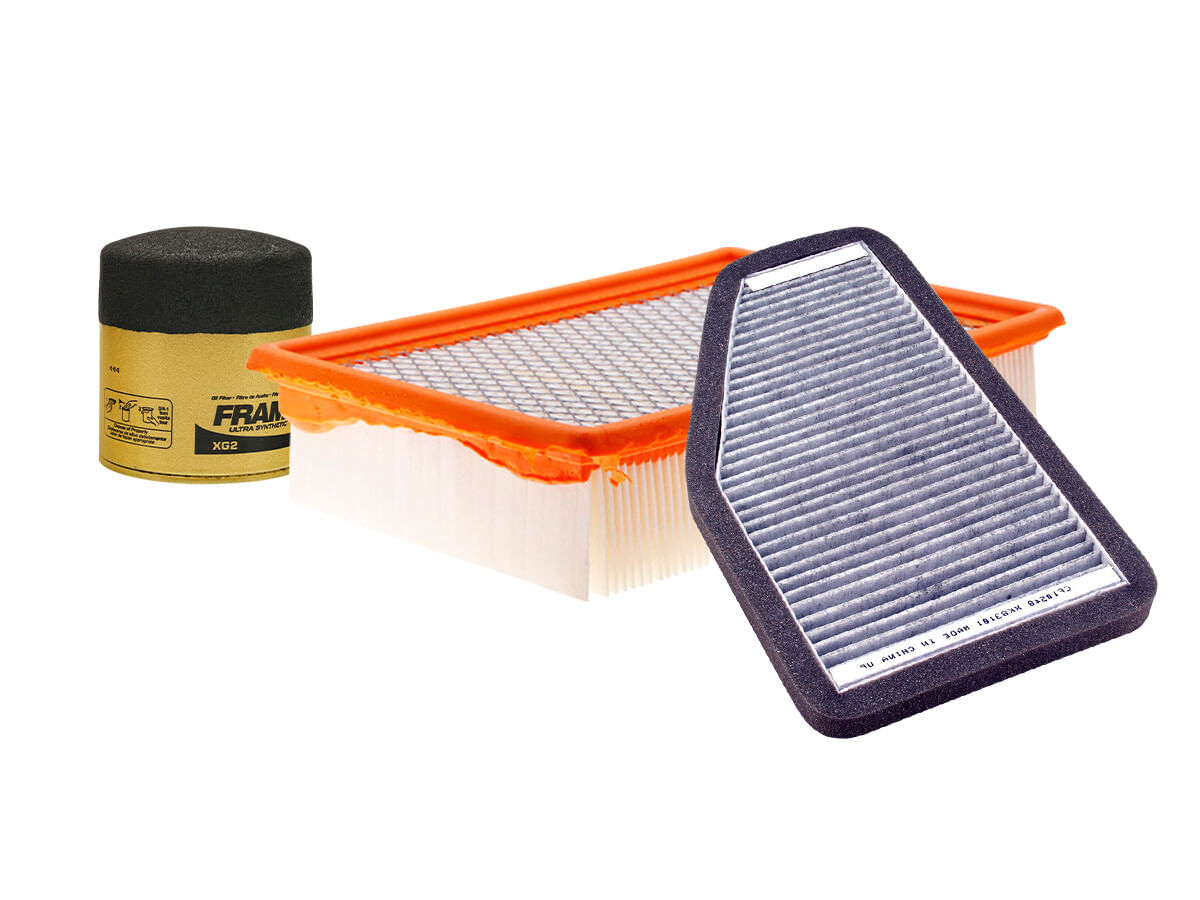 Kit De Filtro De Aire, Filtro De Aceite Sintético Y Filtro De Cabina (3 Piezas)