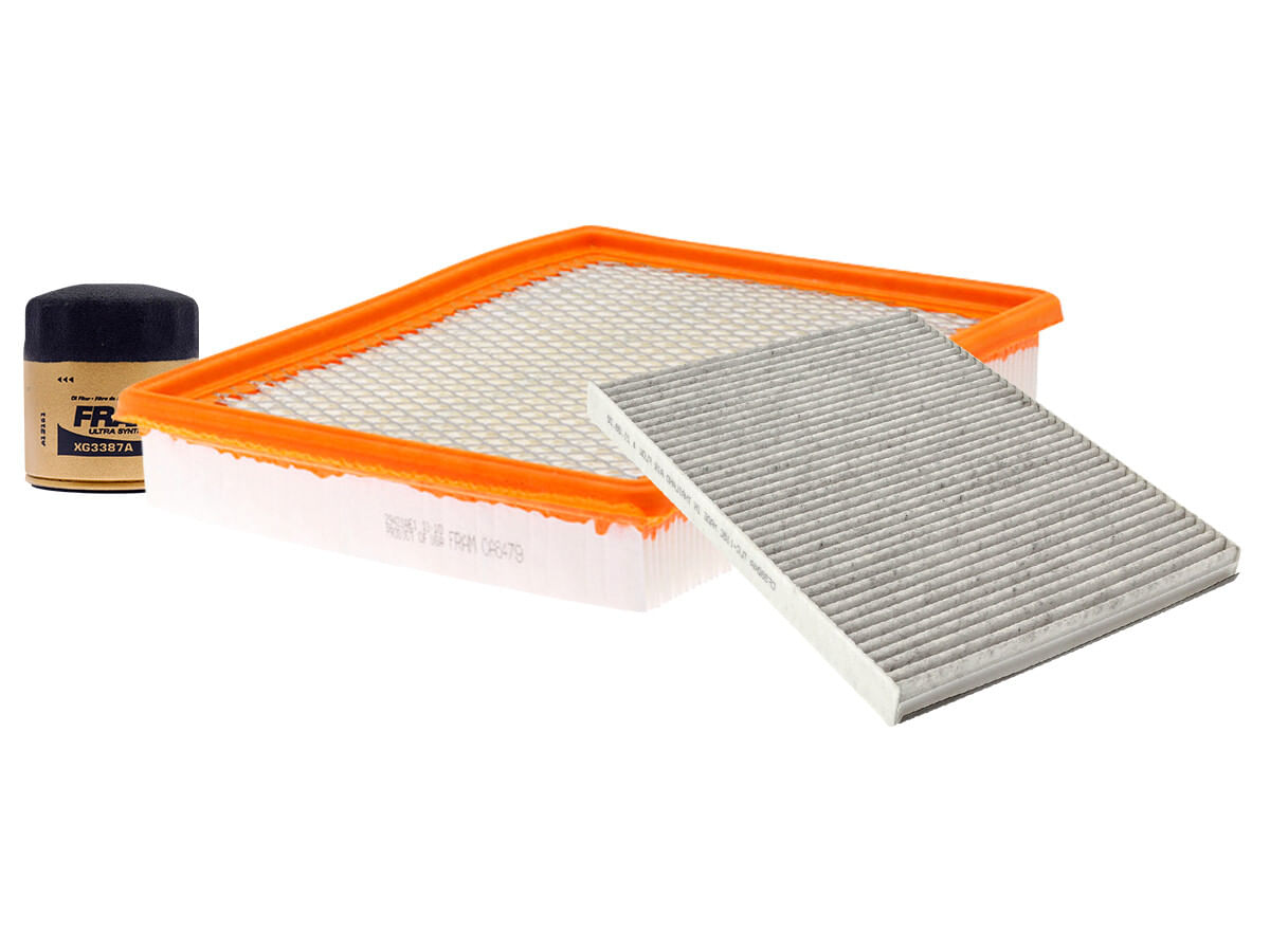 Kit De Filtro De Aire, Filtro De Aceite Sintético Y Filtro De Cabina (3 Piezas)