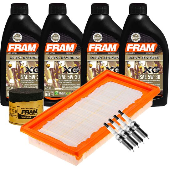 fram-autolite-kit-de-afinacion-con-aceite-5w30-sintetico-bujias-iridio-y-2-filtros-10-piezas-nissan-v-drive-2020-2022-v-drive-l4-1-6l-0