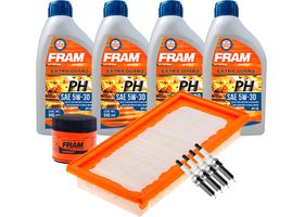 Kit De Afinación Con Aceite 5W30 Mineral, Bujías Iridio Y 2 Filtros (10 Piezas)