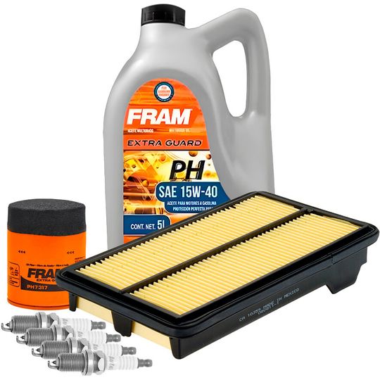 fram-autolite-kit-de-afinacion-con-aceite-15w40-mineral-bujias-iridio-y-2-filtros-7-piezas-honda-civic-2006-2011-civic-l4-1-3l-l4-1-8l-l4-2-0l-0