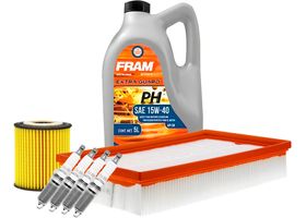 Kit De Afinación Con Aceite 15W40 Mineral, Bujías Iridio Y 2 Filtros (7 Piezas)