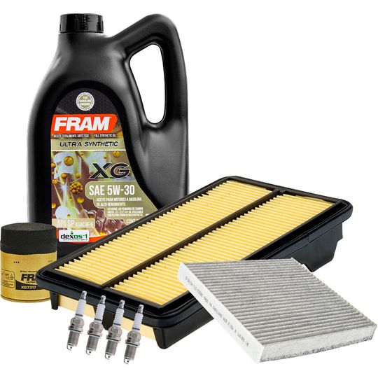 fram-autolite-kit-de-afinacion-con-aceite-5w30-sintetico-bujias-cobre-y-3-filtros-8-piezas-honda-civic-2006-2011-civic-l4-1-3l-l4-1-8l-l4-2-0l-0