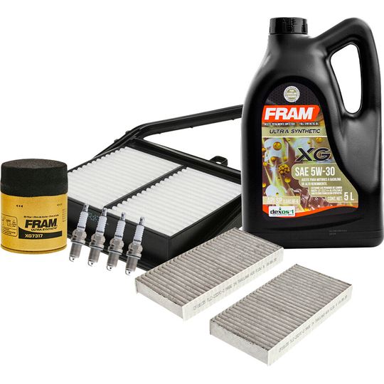 fram-autolite-kit-de-afinacion-con-aceite-5w30-sintetico-bujias-cobre-y-3-filtros-8-piezas-honda-civic-2001-2005-civic-l4-1-7l-l4-2-0l-l4-1-3l-0