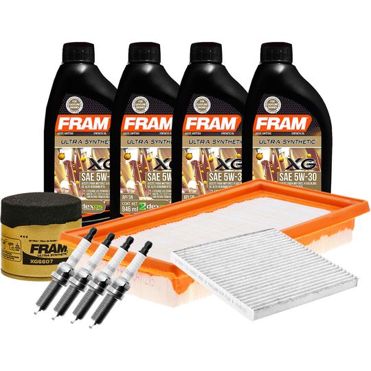 fram-autolite-kit-de-afinacion-con-aceite-5w30-sintetico-bujias-iridio-y-3-filtros-11-piezas-nissan-march-2012-2023-march-l4-1-6l-0