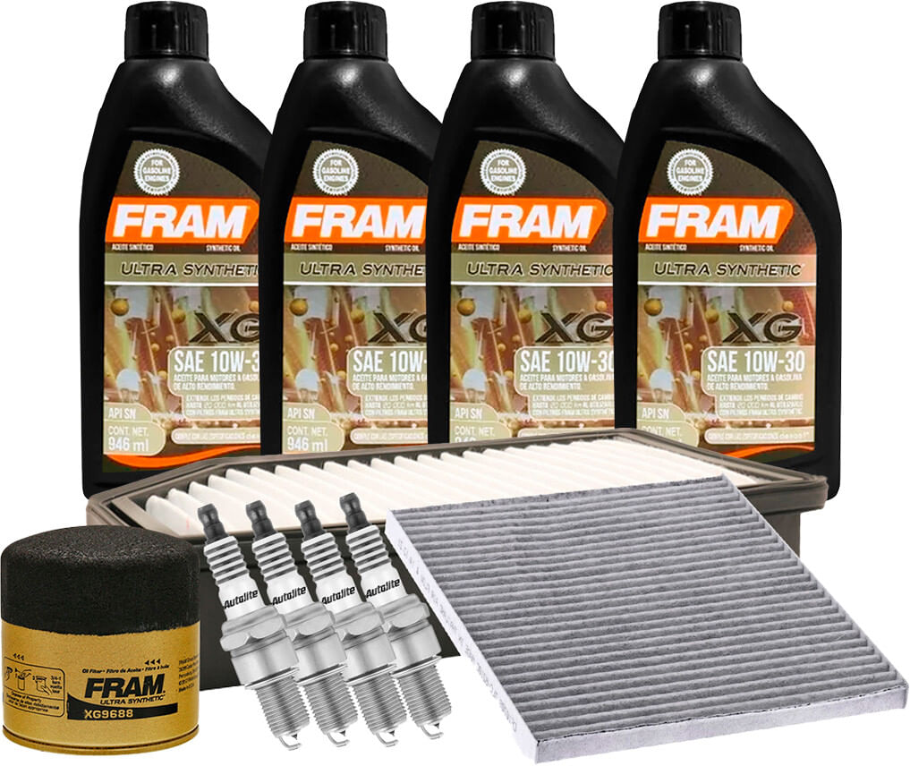 Kit De Afinación Con Aceite 10W30 Sintético, Bujías Iridio Y 3 Filtros (11 Piezas)
