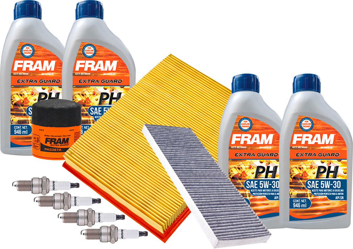 Kit De Afinación Con Aceite 5W30 Mineral, Bujías Cobre Y 3 Filtros (11 Piezas)