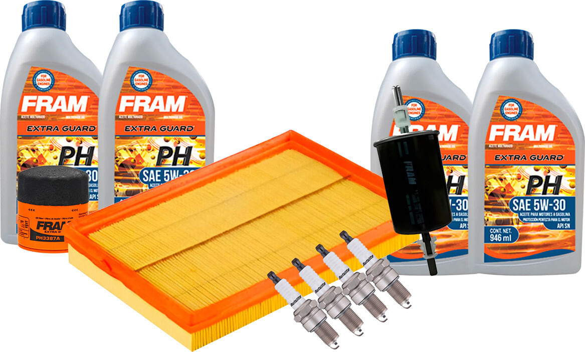 Kit De Afinación Con Aceite 5W30 Mineral, Bujías Cobre Y 3 Filtros (11 Piezas)