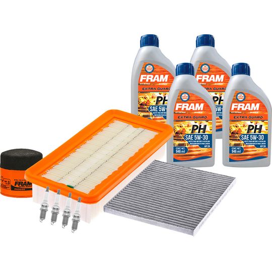 fram-autolite-kit-de-afinacion-con-aceite-5w30-mineral-bujias-cobre-y-3-filtros-11-piezas-kia-rio-2006-2008-rio-l4-1-6l-0