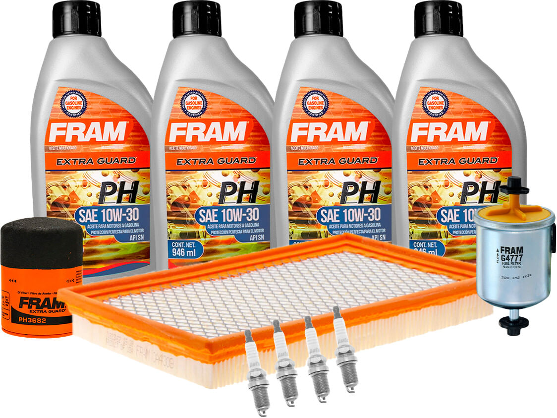 Kit De Afinación Con Aceite 10W30 Mineral, Bujías Cobre Y 3 Filtros (11 Piezas)