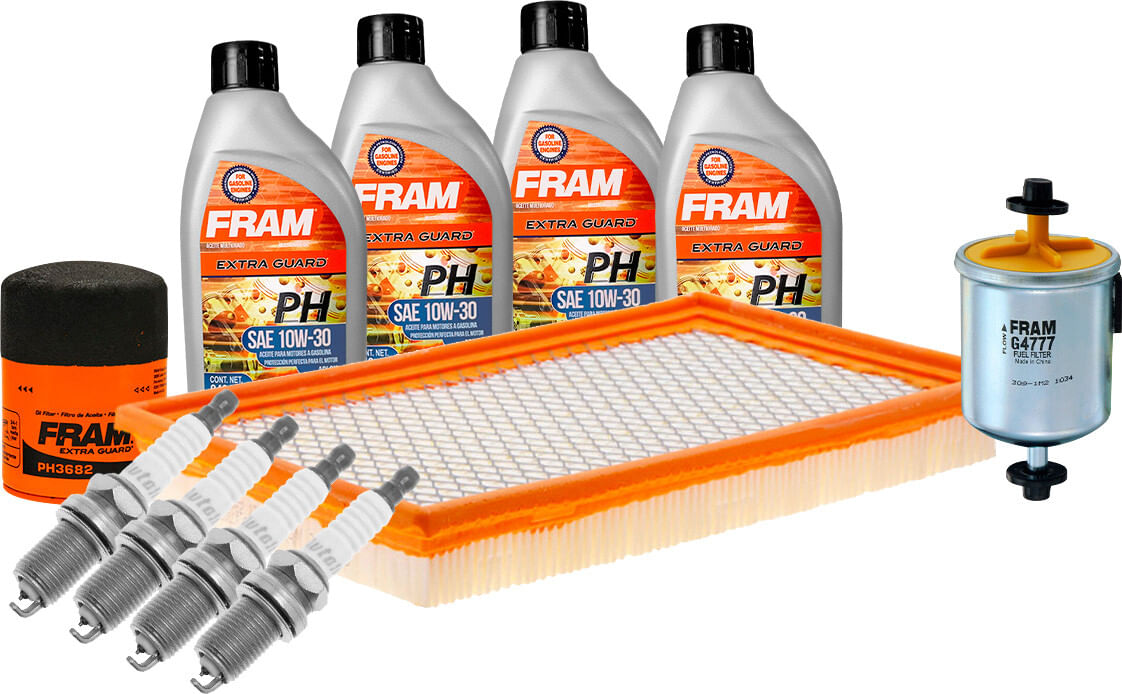 Kit De Afinación Con Aceite 10W30 Mineral, Bujías Iridio Y 3 Filtros (11 Piezas)