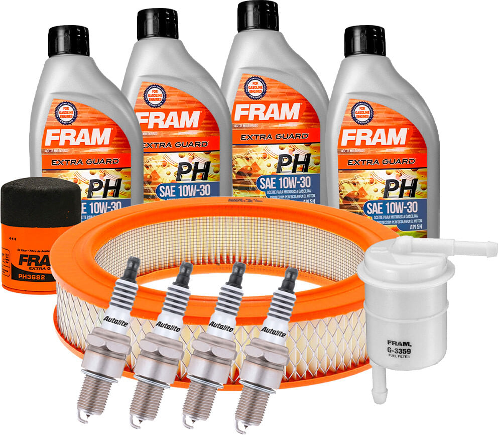 Kit De Afinación Con Aceite 10W30 Mineral, Bujías Iridio Y 3 Filtros (11 Piezas)