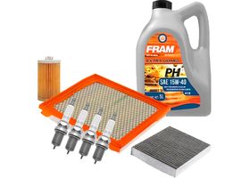 Kit De Afinación Con Aceite 15W40 Mineral, Bujías Iridio Y 3 Filtros (8 Piezas)