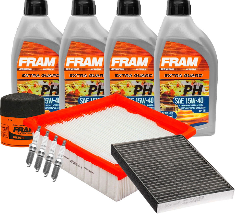 Kit De Afinación Con Aceite 15W40 Mineral, Bujías Iridio Y 3 Filtros (11 Piezas)
