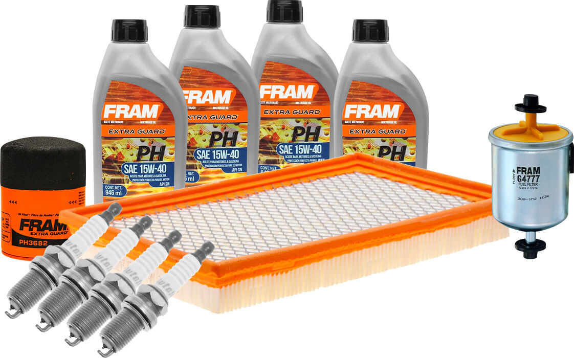 Kit De Afinación Con Aceite 15W40 Mineral, Bujías Iridio Y 3 Filtros (11 Piezas)