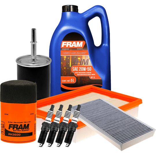 fram-autolite-kit-de-afinacion-con-aceite-20w50-mineral-bujias-platino-y-4-filtros-9-piezas-ford-focus-2000-2004-focus-l4-2-0l-l4-2-3l-0