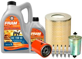 Kit De Afinación Con Aceite 15W40 Mineral, Bujías Cobre Y 3 Filtros (10 Piezas)