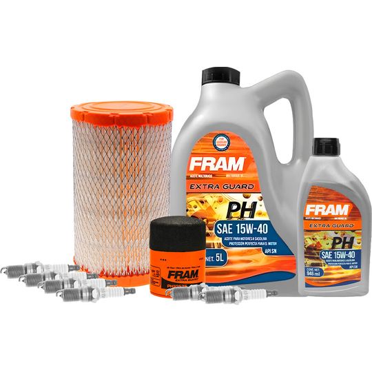 fram-autolite-kit-de-afinacion-con-aceite-15w40-mineral-bujias-iridio-y-2-filtros-10-piezas-ford-escape-2009-2012-escape-v6-3-0l-0