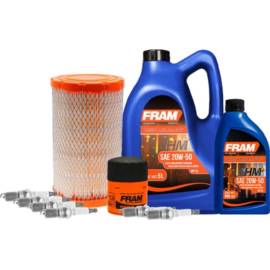 fram-autolite-kit-de-afinacion-con-aceite-20w50-mineral-bujias-iridio-y-2-filtros-10-piezas-ford-escape-2009-2012-escape-v6-3-0l-0