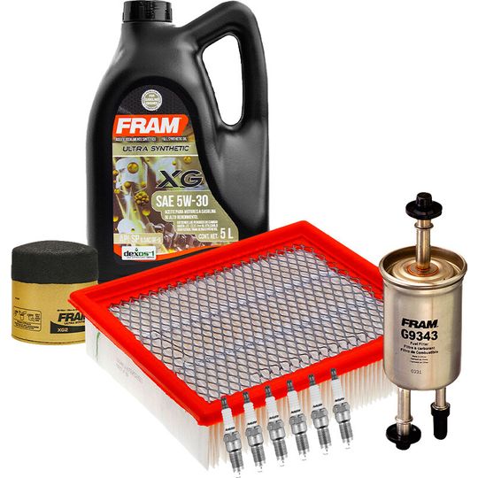 fram-autolite-kit-de-afinacion-con-aceite-5w30-sintetico-bujias-cobre-y-3-filtros-10-piezas-mazda-b4000-2005-2007-b4000-v6-4-0l-0
