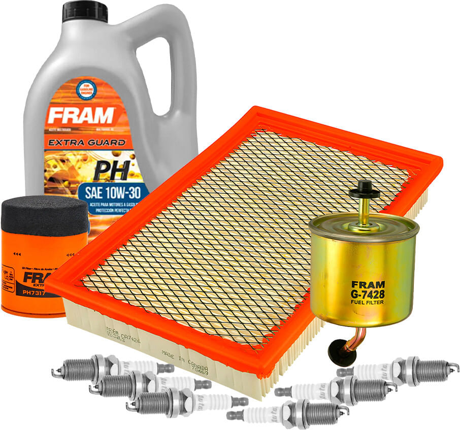 Kit De Afinación Con Aceite 10W30 Mineral, Bujías Iridio Y 3 Filtros (10 Piezas)