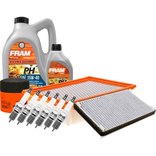 fram-autolite-kit-de-afinacion-con-aceite-15w40-mineral-bujias-iridio-y-3-filtros-11-piezas-mercury-mariner-2005-2006-mariner-v6-3-0l-0