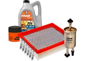 Kit De Afinación Con Aceite 15W40 Mineral, Bujías Iridio Y 3 Filtros (10 Piezas)