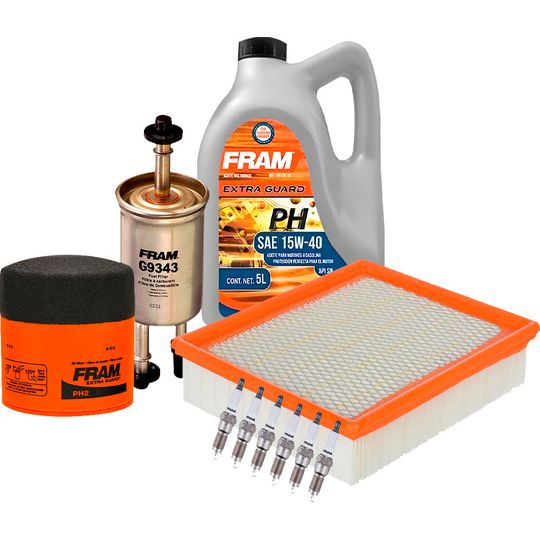 fram-autolite-kit-de-afinacion-con-aceite-15w40-mineral-bujias-cobre-y-3-filtros-10-piezas-ford-ranger-2009-2011-ranger-v6-4-0l-0