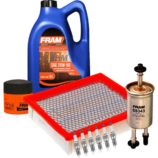 fram-autolite-kit-de-afinacion-con-aceite-20w50-mineral-bujias-cobre-y-3-filtros-10-piezas-ford-ranger-2006-2008-ranger-v6-4-0l-v6-3-0l-0