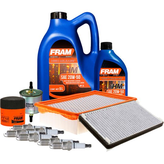 fram-autolite-kit-de-afinacion-con-aceite-20w50-mineral-bujias-cobre-y-4-filtros-12-piezas-mercury-mariner-2005-2006-mariner-v6-3-0l-0