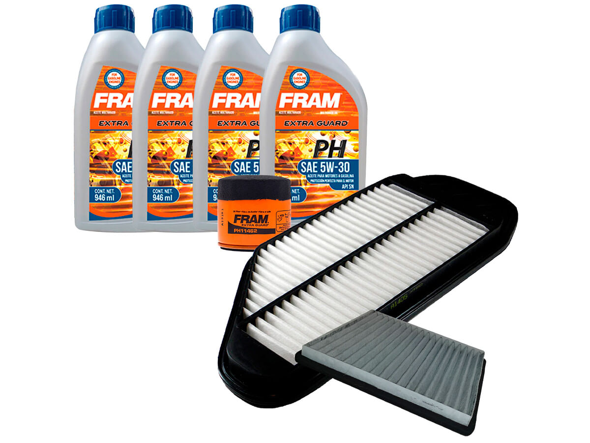 Kit De Aceite Mineral 5W30, Filtro De Aire, Filtro De Aceite Y Filtro De Cabina (7 Piezas)