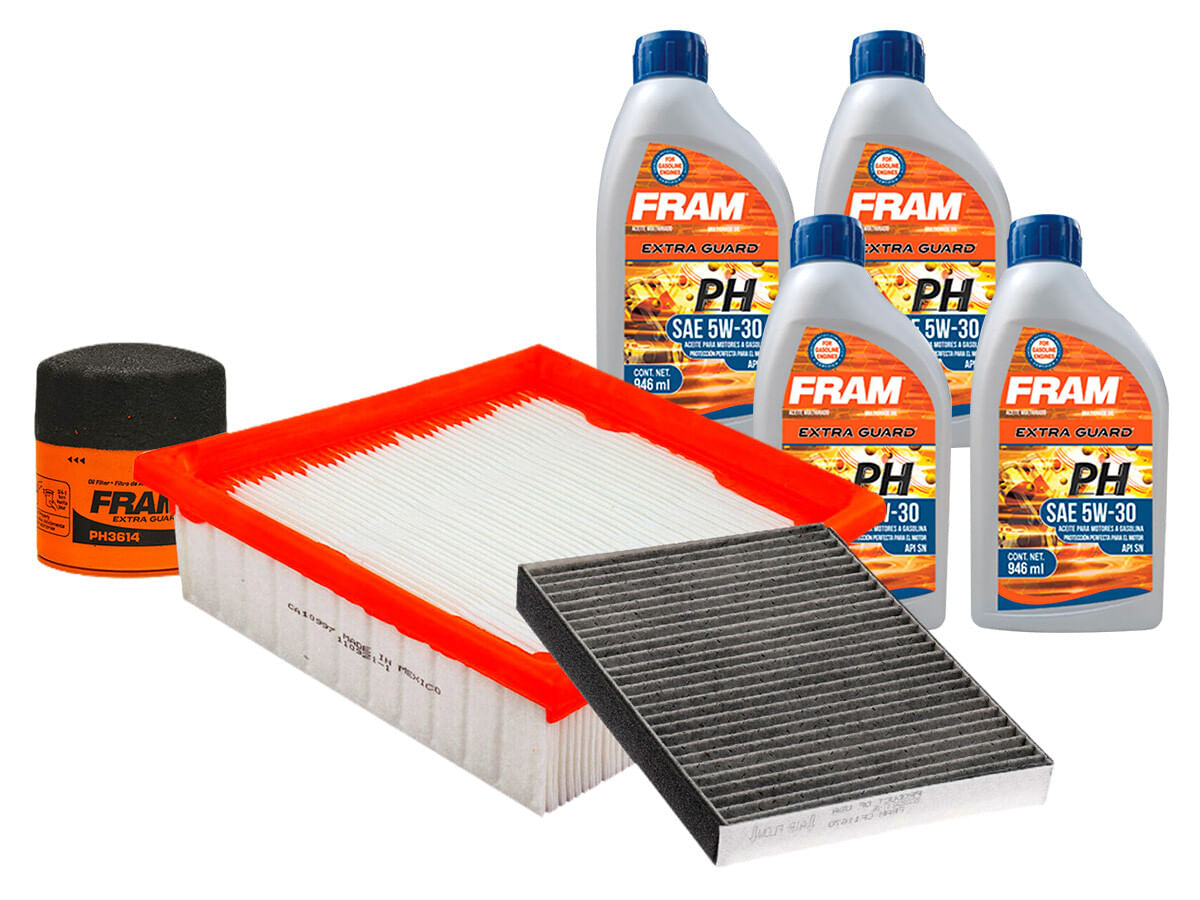 Kit De Aceite Mineral 5W30, Filtro De Aire, Filtro De Aceite Y Filtro De Cabina (7 Piezas)